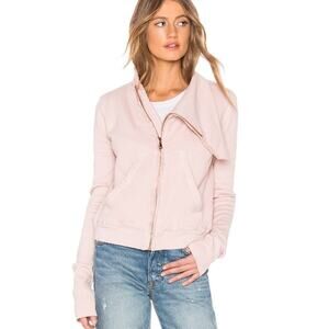 Frank & Eileen Tee Lab Side Zip Fleece Jacket In Dirty Ballerina Size Small